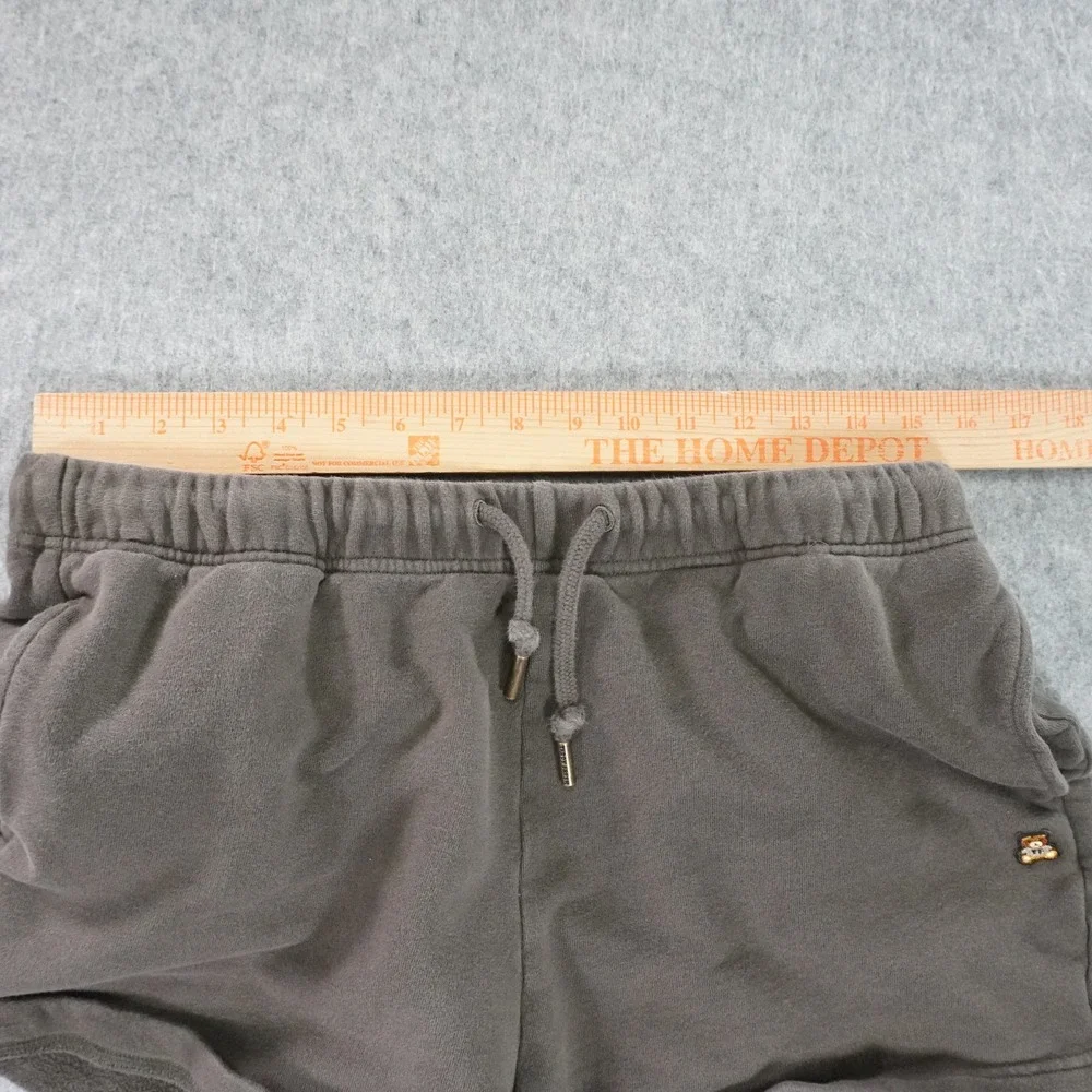 Teddy‎ Fresh Sweatshorts Womens XL Gray Elastic Waist Draw String Logo